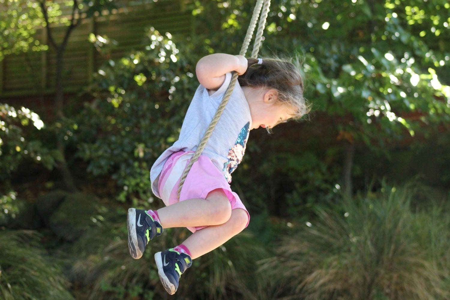 Child on swing