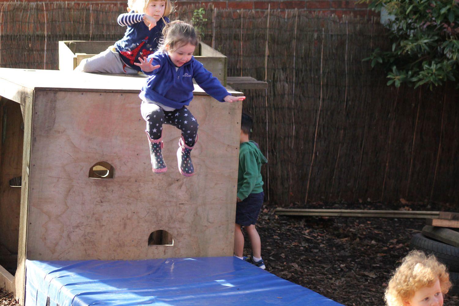 Child jumping