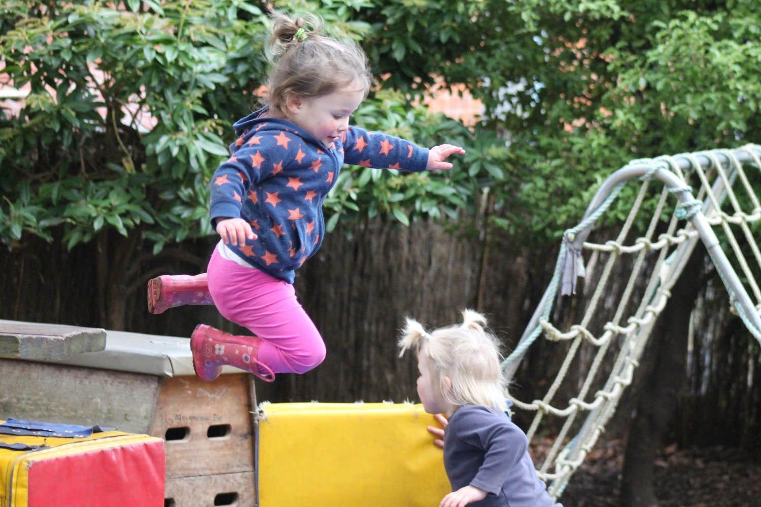 Children playing on playground